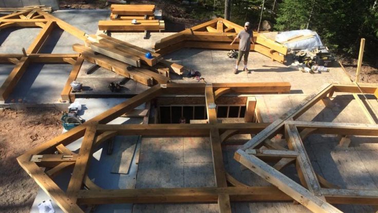 Presque Isle, WI | Custom Home | Custom Timber Frames