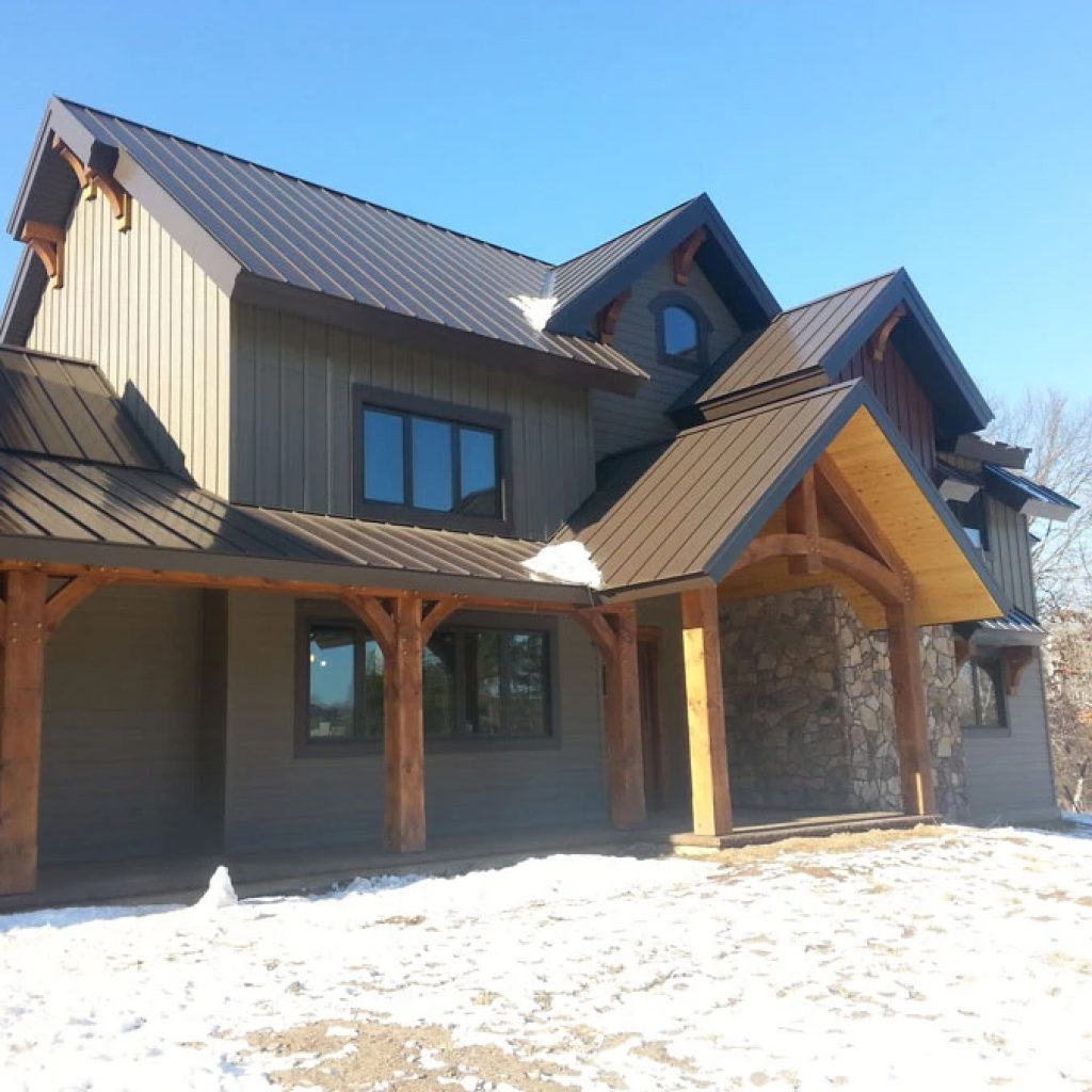 Hudson, WI | Rustic White Pine Home | Custom Timber Frames