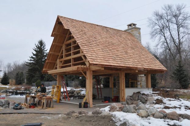 Minneapolis, MN | Timber Gazebo | Custom Timber Frames