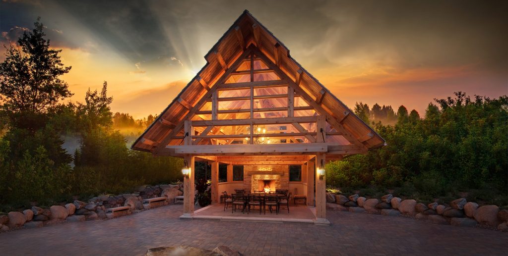 Minneapolis, MN | Timber Gazebo | Custom Timber Frames