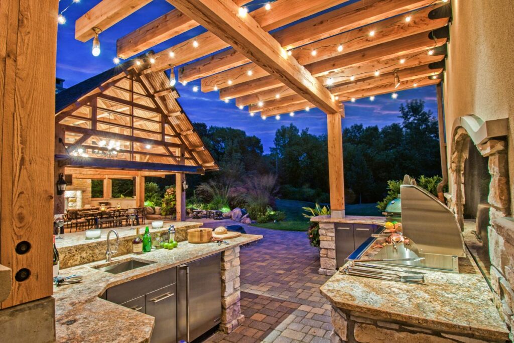 Minneapolis, MN | Timber Gazebo | Custom Timber Frames